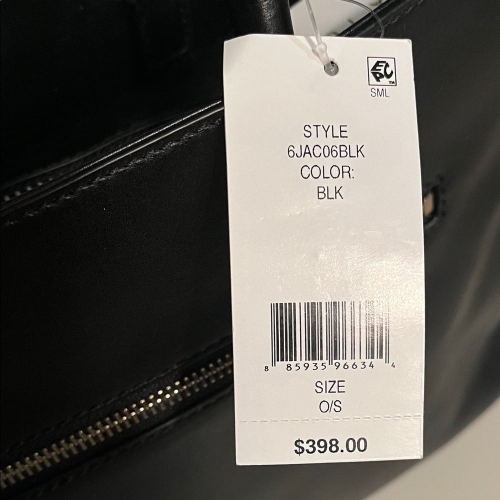 Trina Turk Black Satchel with Pom Charm - Picture 6 of 13